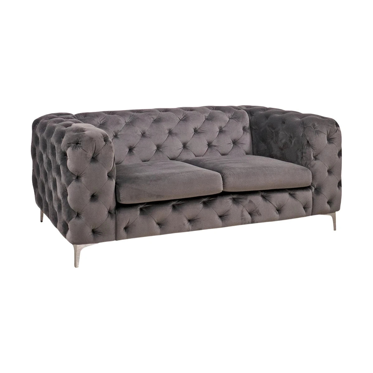 Bella 2-seter sofa fra A-Møbler, grå velour