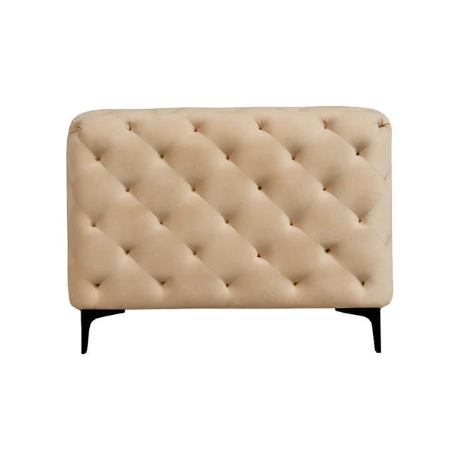 Bella 3-seter sofa fra A-Møbler, beige velour