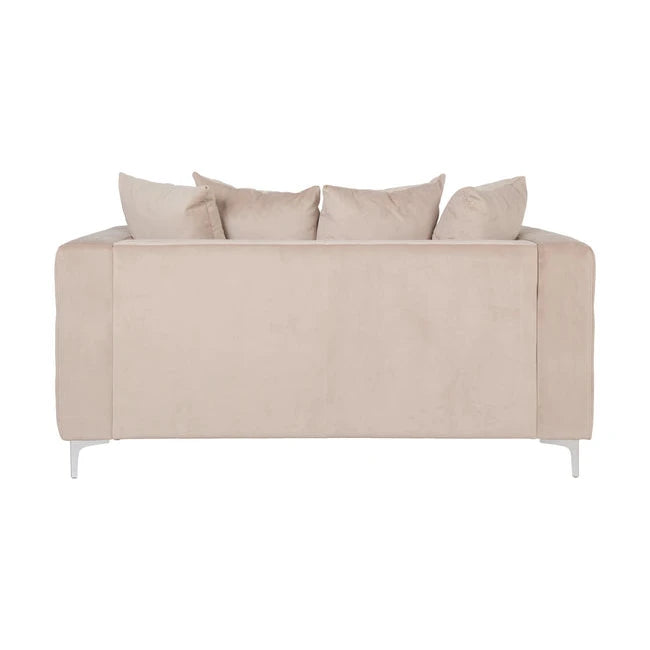 Boston 2-seter sofa fra A-Møbler, beige velour