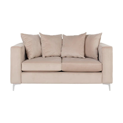 Boston 2-seter sofa fra A-Møbler, beige velour