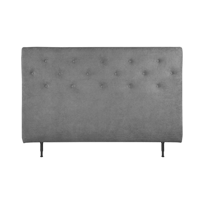 Asleep Venus sengegavl fra A-Møbler i mørk grå, 180x113x10 cm