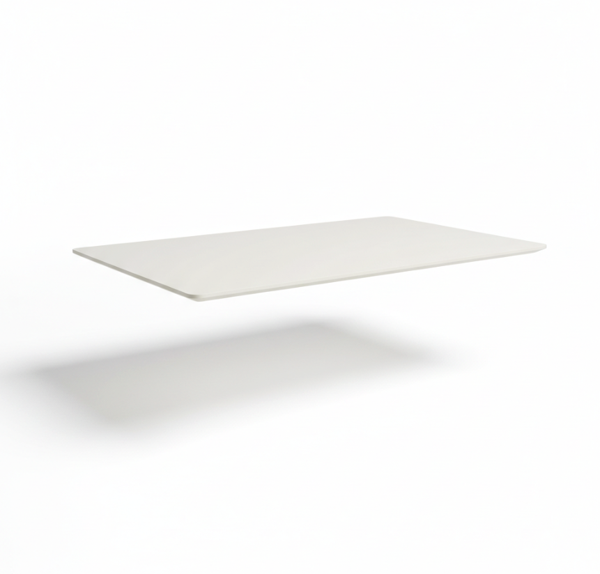 Bordplate 140x80 cm, hvit