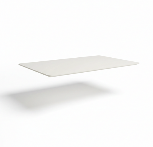 Bordplate 140x80 cm, hvit