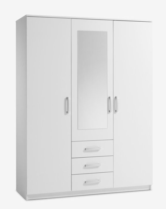 Garderobeskap Wellerup kombi, hvit