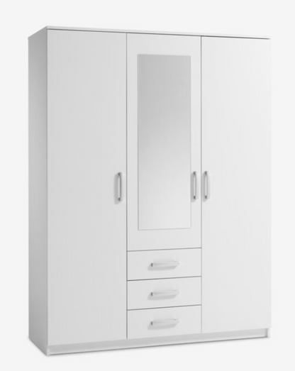 Garderobeskap Wellerup kombi, hvit