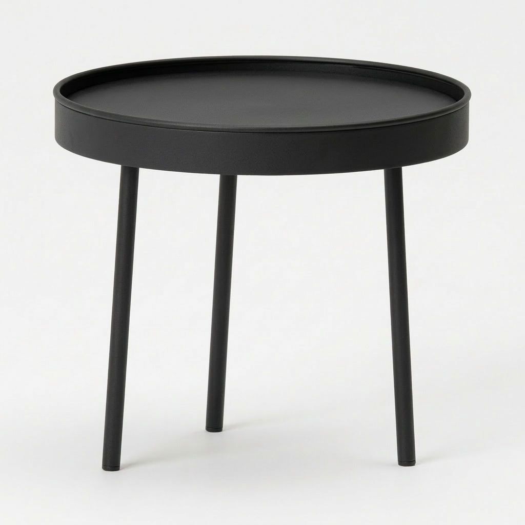 Stilk sofabord fra Northern, sort, 34x34 cm