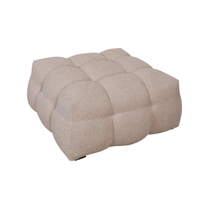 Troels puff fra A-Møbler, teddy, 95x95x42 cm