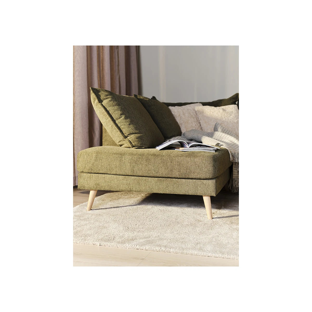 Justin hjørne sofa fra A-møbler, Brego-stoff