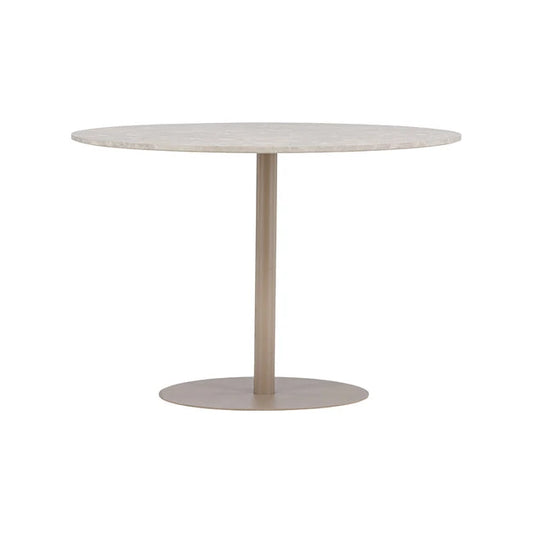 Lycke spisebord fra A-Møbler, 110x110 cm, beige