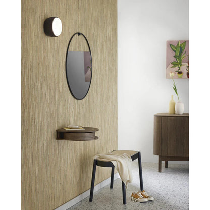 Valet veggskuff, svart malt eik