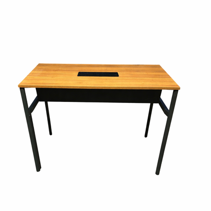 (150x76) Herman Miller One Piece skrivebord i brun