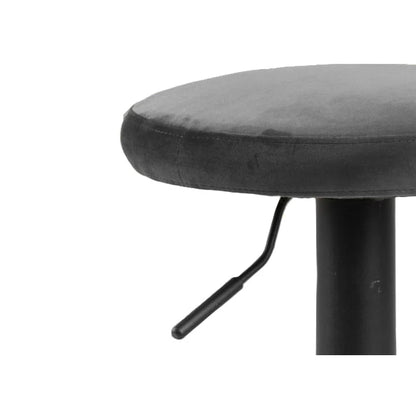 Finch barstol fra A-Møbler, mørk grå, Ø40 cm, 82 cm høy