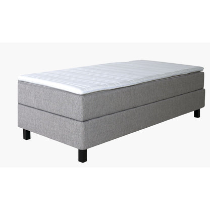 Kontinentalseng, Hdf av furu, Grå, 90x200 cm