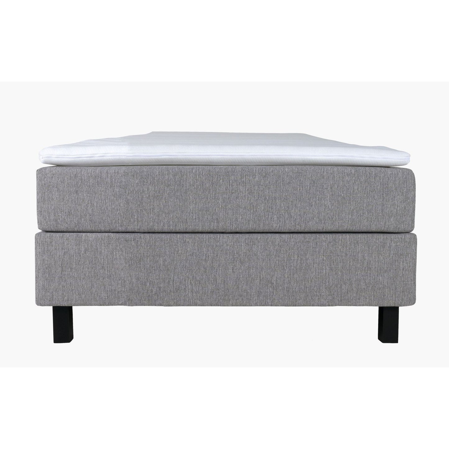 Kontinentalseng, Hdf av furu, Grå, 90x200 cm