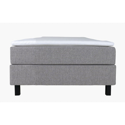 Kontinentalseng, Hdf av furu, Grå, 90x200 cm