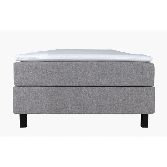 Kontinentalseng, Hdf av furu, Grå, 90x200 cm