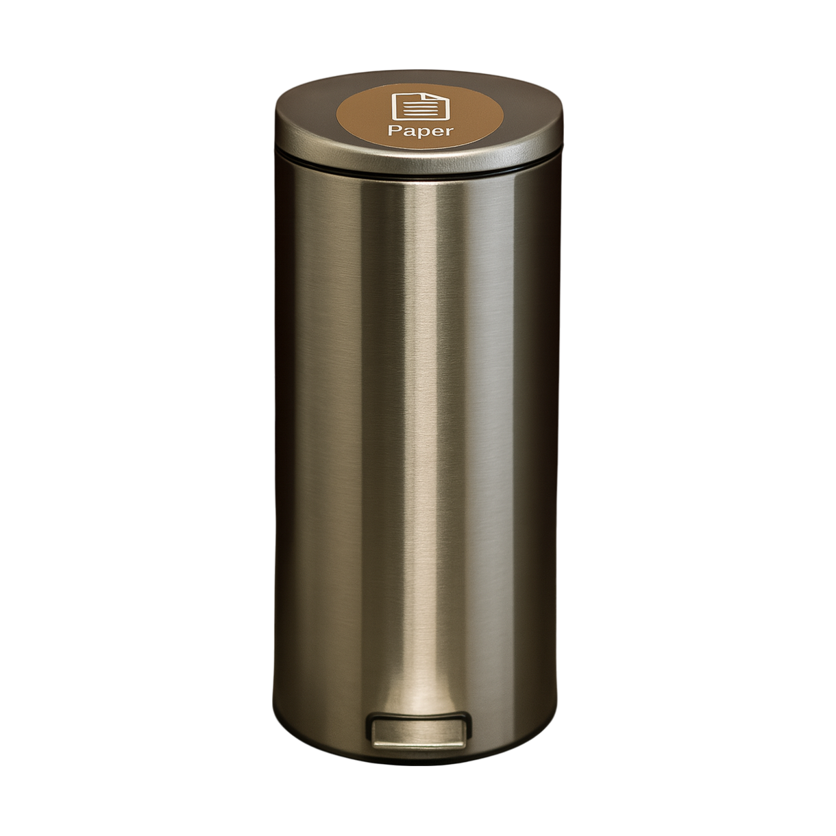 Brabantia pedalbøtte i krom, 30x34x65 cm