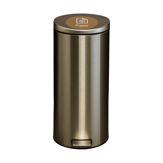 Brabantia pedalbøtte i krom, 30x34x65 cm