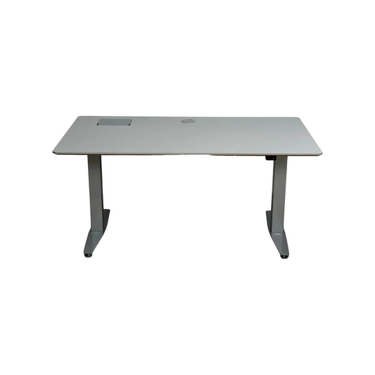 (140x80) El hev/senk skrivebord i grå