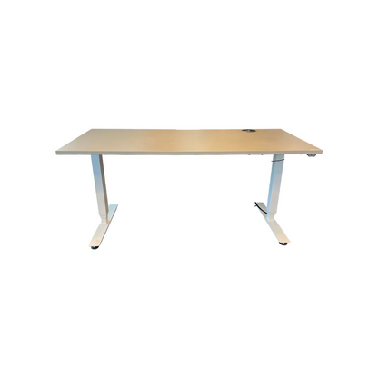 (160x80) Rol Ergo el hev/senk i beige med hvite ben