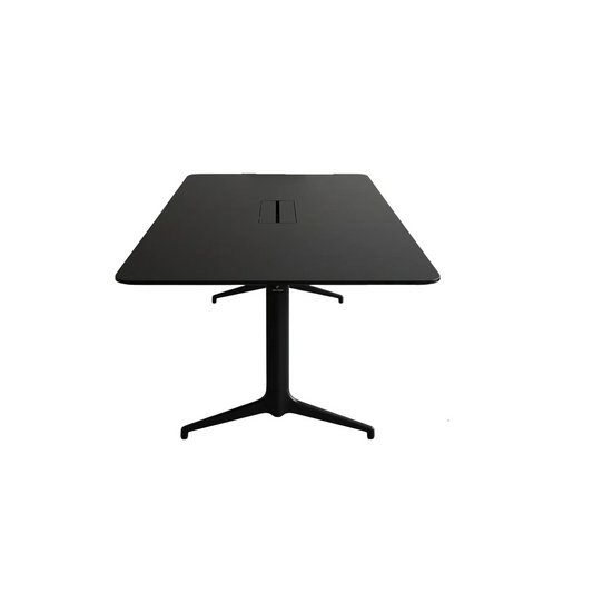 (200x120) Fora Form Kvart møteromsbord i svart