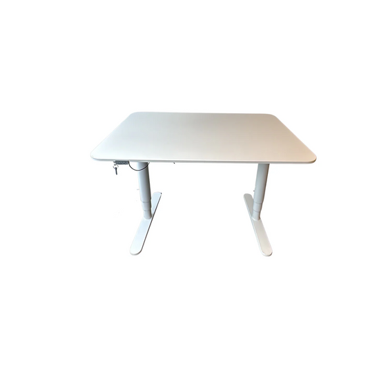 (120x80) IKEA Bekant elektrisk hev/senk skrivebord i hvit