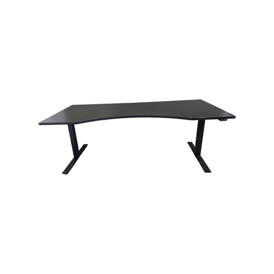 (200x100) AJ Produkter hev/senk-bord i svart, svingbunn