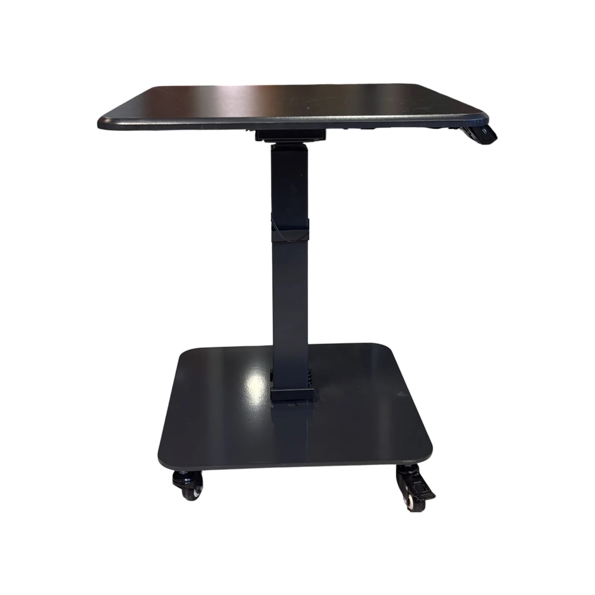 (60x60) ErgoFinland ET1650WH hev/senk-bord i svart, på hjul