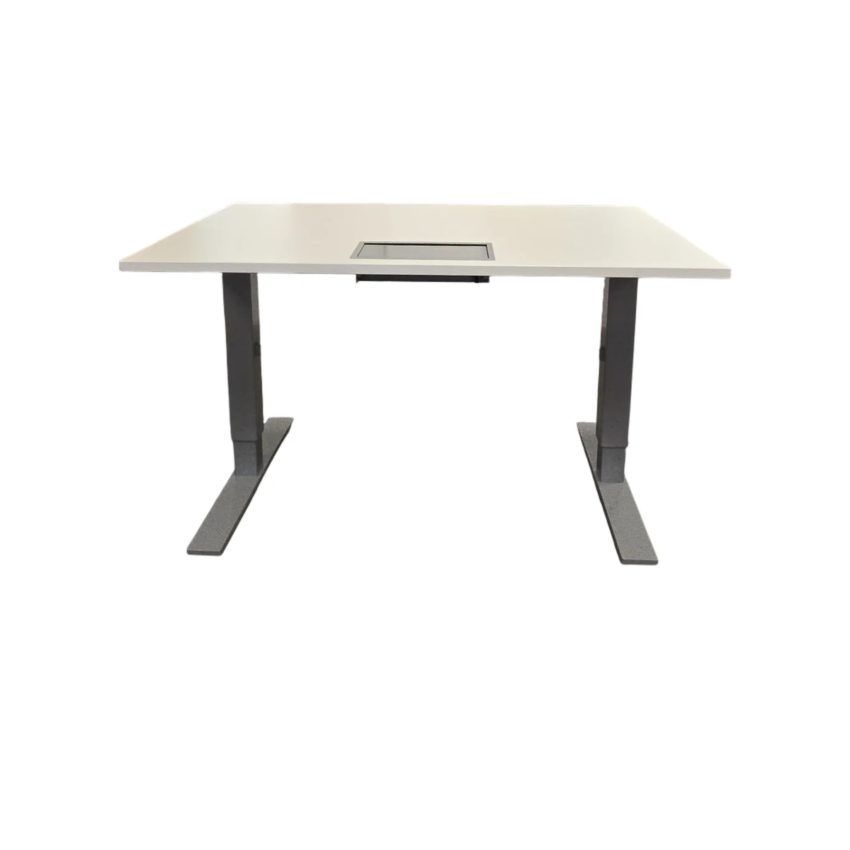 (120x80) Kinnarps Oberon hev/senk-bord i hvit, elektrisk
