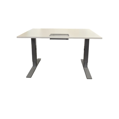 (120x80) Kinnarps Oberon hev/senk-bord i hvit, elektrisk