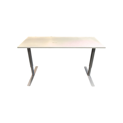 (160x62) el hev/senk skrivebord i hvit