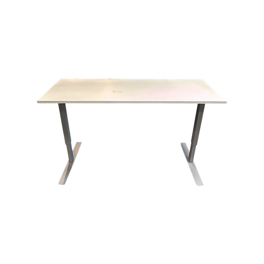 (160x62) el hev/senk skrivebord i hvit