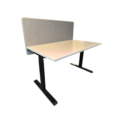 (140x80) Linak el hev/senk i hvit, svart understell