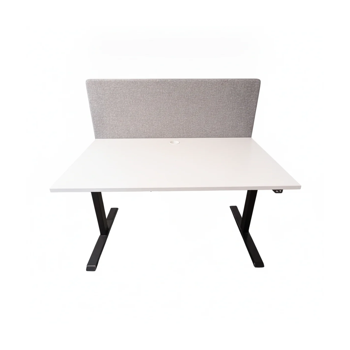 (140x80) Linak el hev/senk i hvit, svart understell