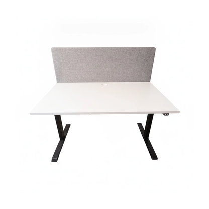 (140x80) Linak el hev/senk i hvit, svart understell