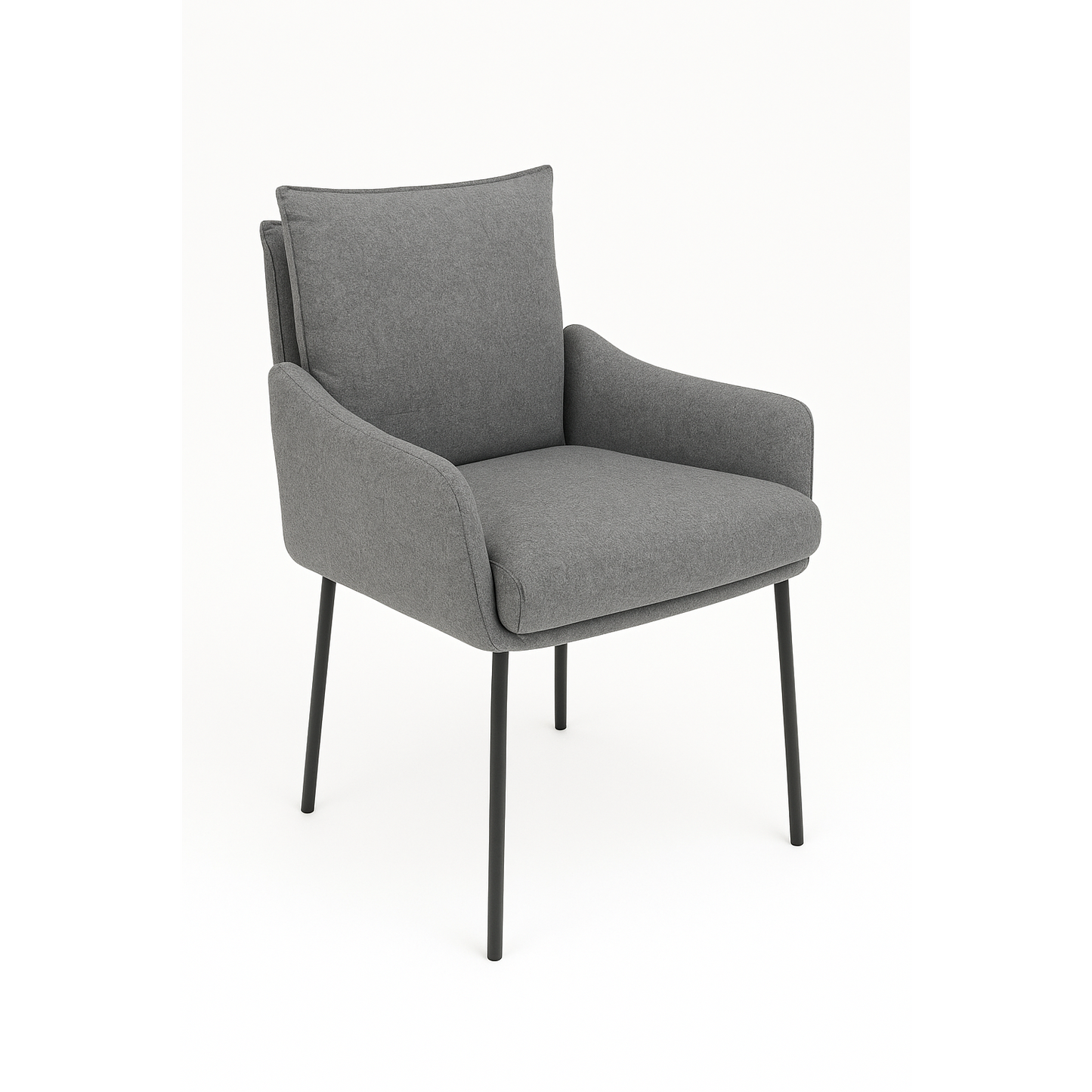 Hjort Knudsen spisestol, grå velour