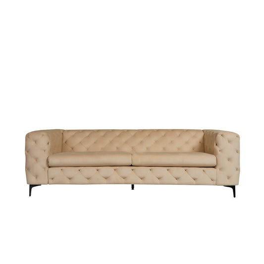 Bella Sofa - 3-seter,MEG Beige,Black Legs