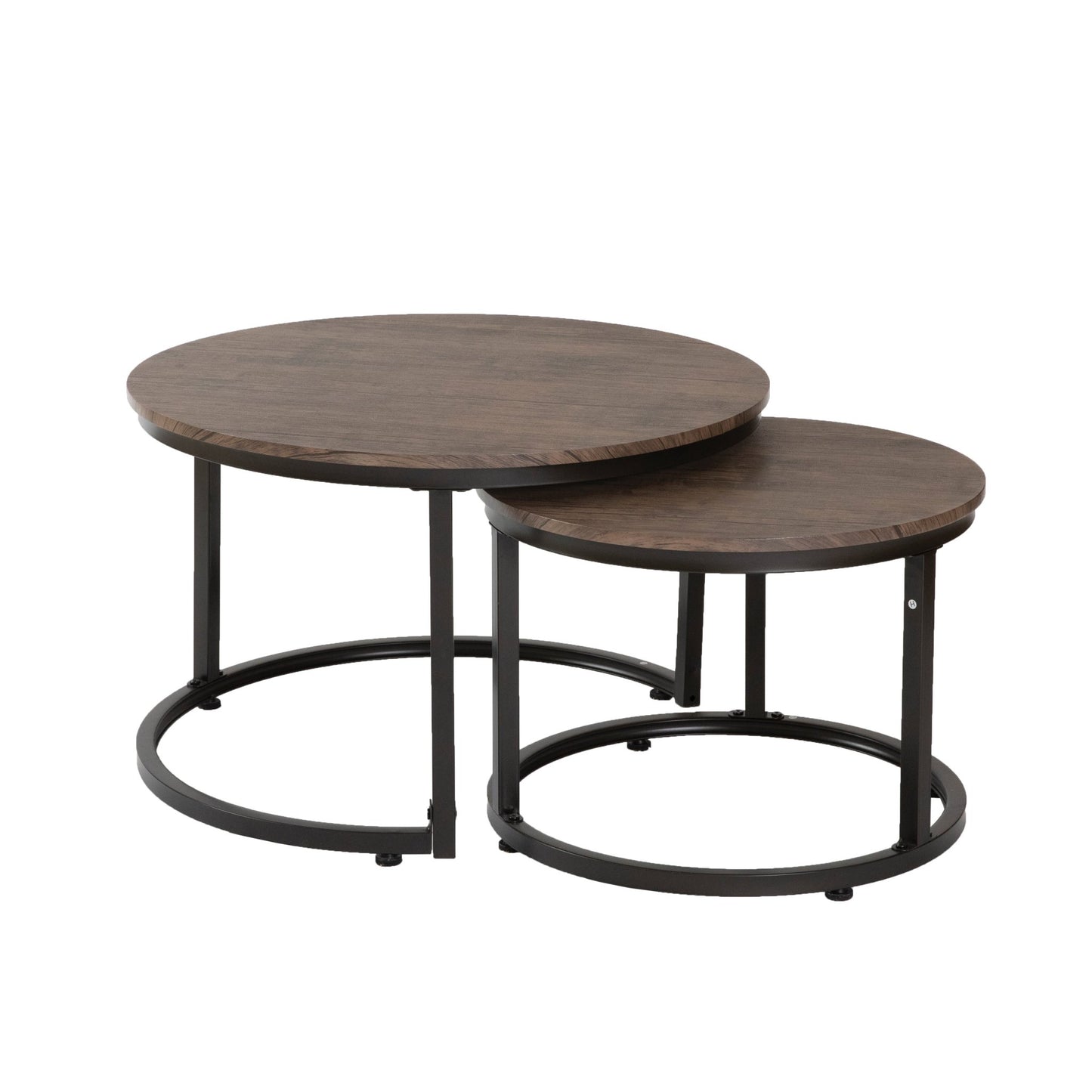 Hastings sofabord fra A-Møbler, 76x76 cm, brun antikkmønstret folie