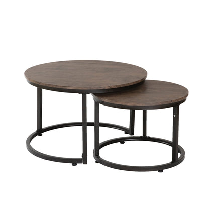 Hastings sofabord fra A-Møbler, 76x76 cm, brun antikkmønstret folie