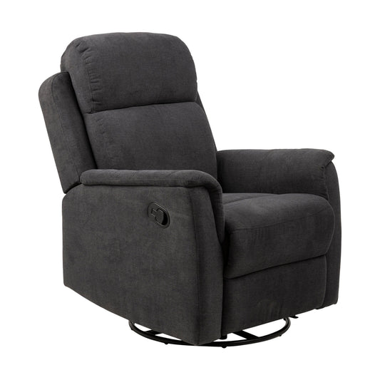 Tornio lenestol fra A-Møbler, grått tekstil, svingbar, recliner