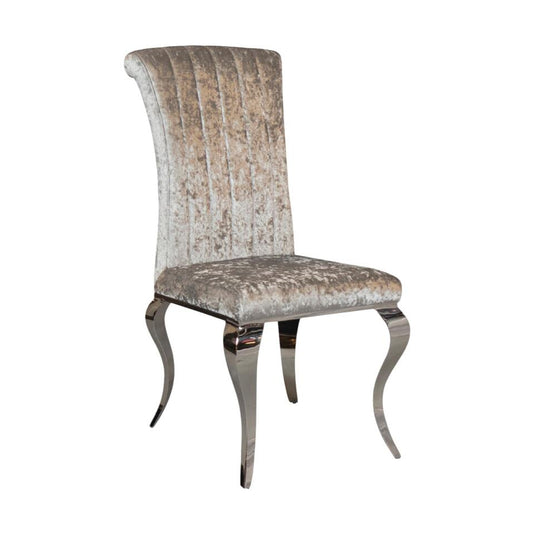 Spisestol fra A-Møbler, velour, grå