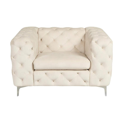 Bella lenestol fra A-Møbler, velour, beige