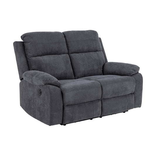 Mora Reclinersofa 2-seter, grå, luksuriøs recliner-funksjon