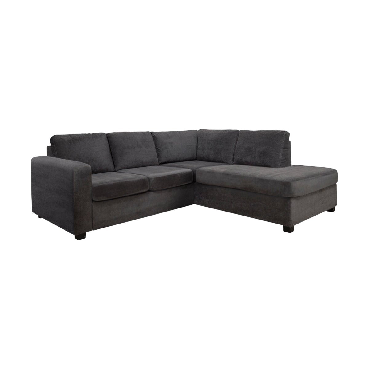 Oslo sjeselongsofa, antrasitt, polyester