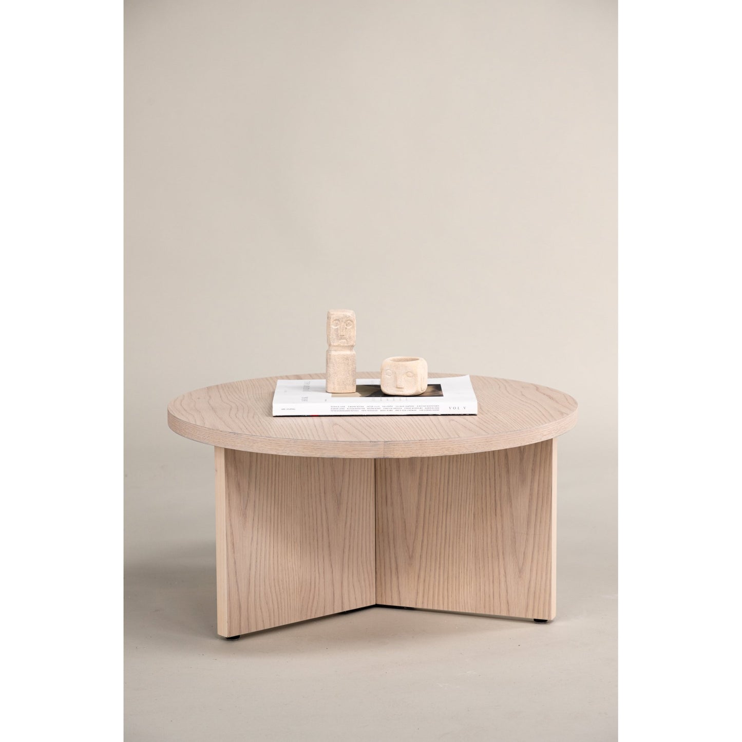 Saltø sofabord fra A-Møbler, lyst tre, 85x85 cm