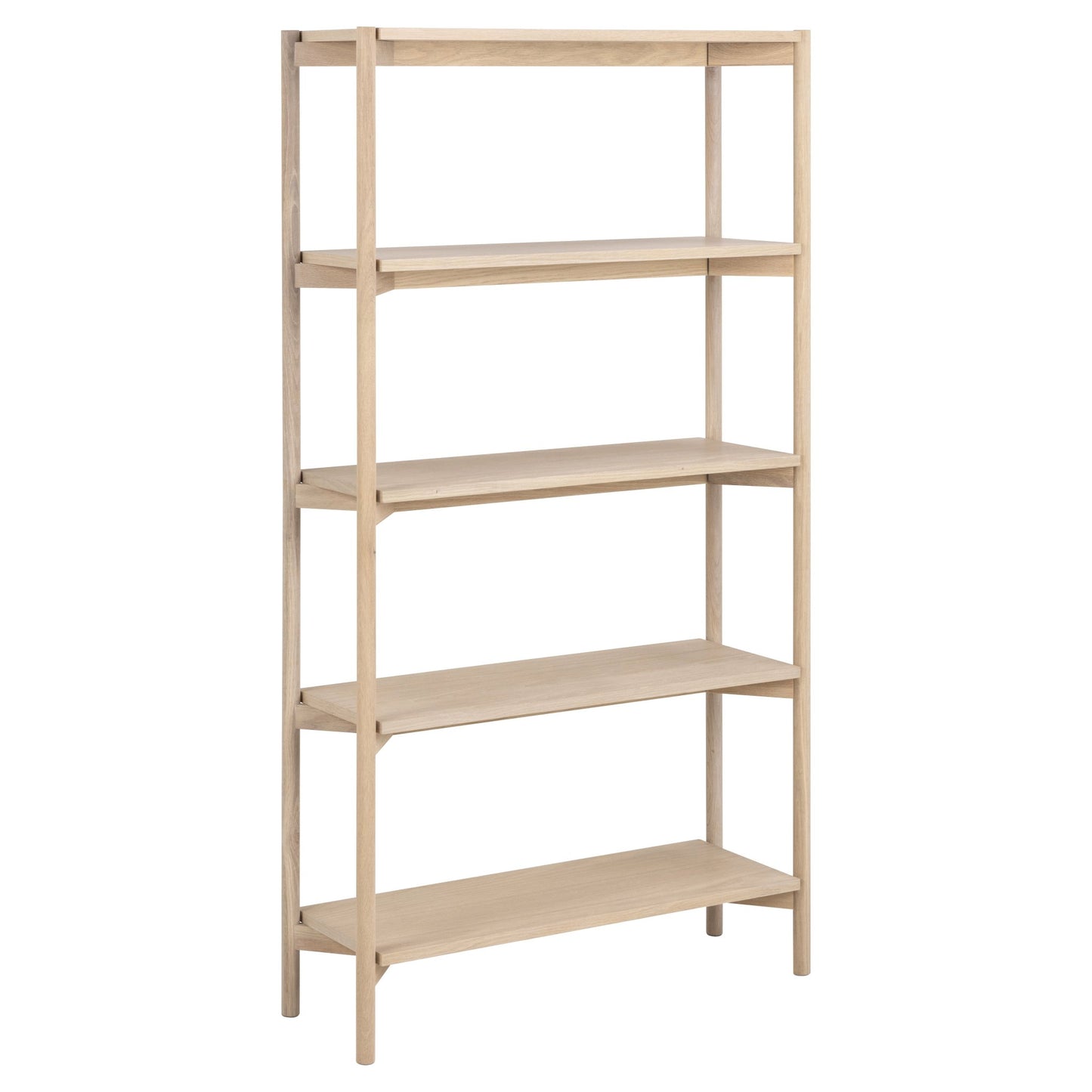 Oxford Bokhyller fra A-Møbler, hvitoljet eik, 86x30x160 cm