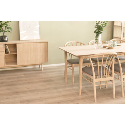 Sandra spisestol fra A-Møbler, 54x54 cm, hvitoljet eik