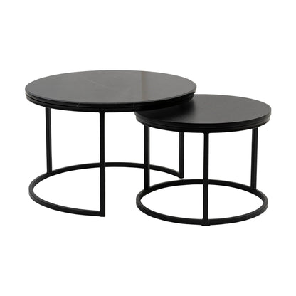 Metro sofabord fra A-Møbler, svart, 75x75 cm