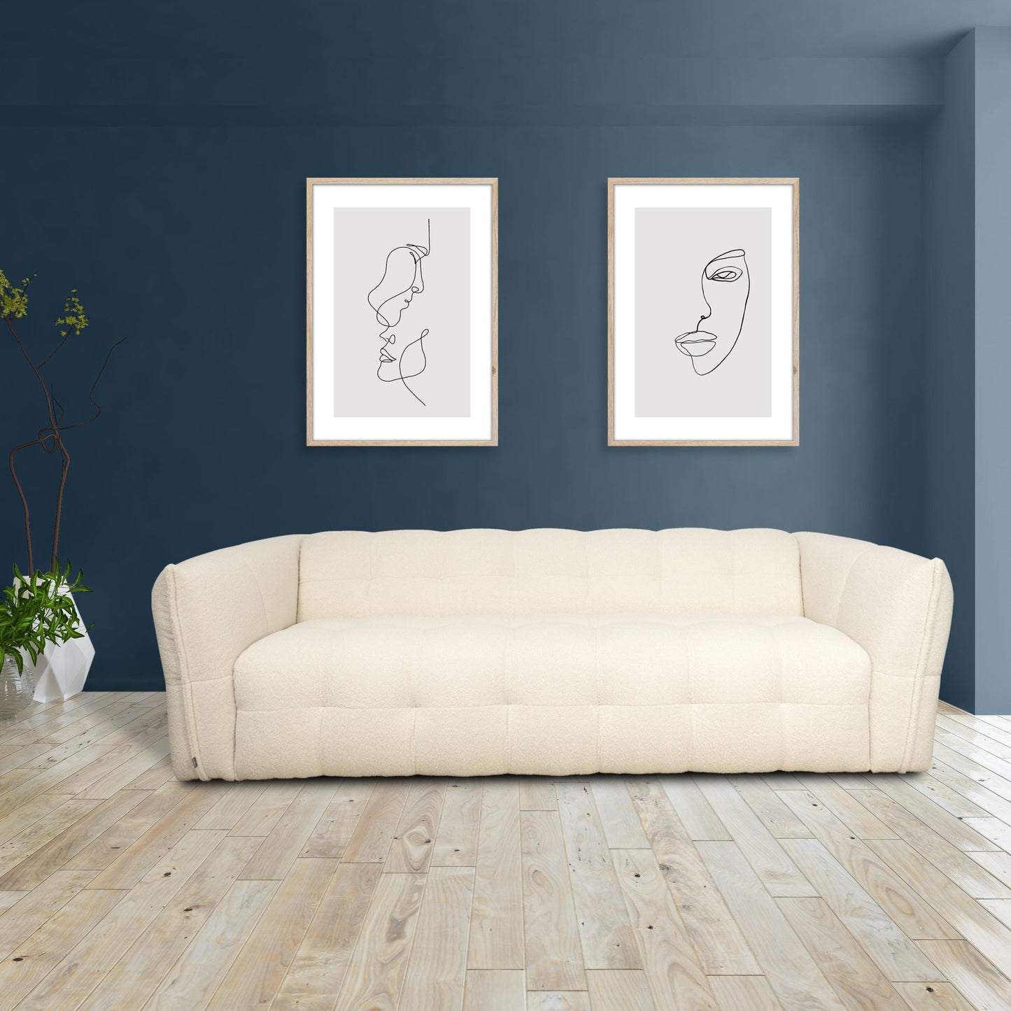 Utstillingsmodell | Moby 3-seter sofa fra Bellus, Wooley tekstil