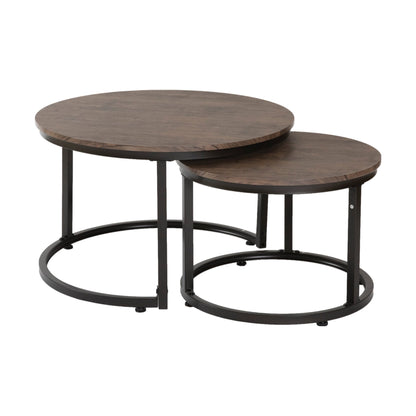 Hastings sofabord fra A-Møbler, brun, 76x76 cm